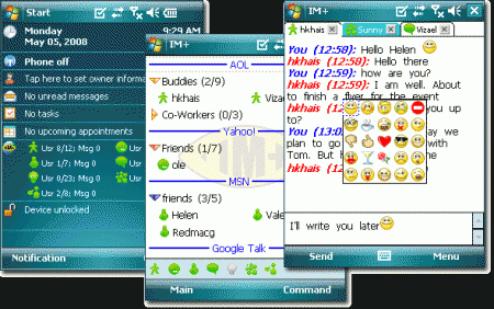 здесь можно скачать IM+ All-in-One Mobile Messenger v5.65.1 из каталога Интернет, Коммуникации Здесь можно скачать IM+ All-in-One Mobile Messenger v5.65.1 из каталога Интернет, Коммуникации